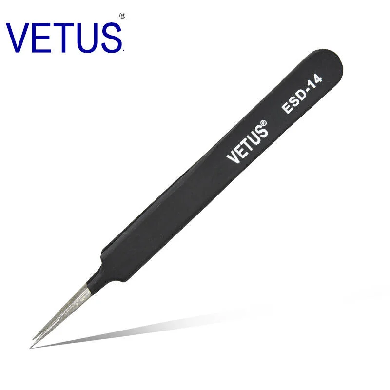  Пинцет Yelix Vetus ESD профессиональный Антистатический пинцет для наращивания ресниц из нержавеющей