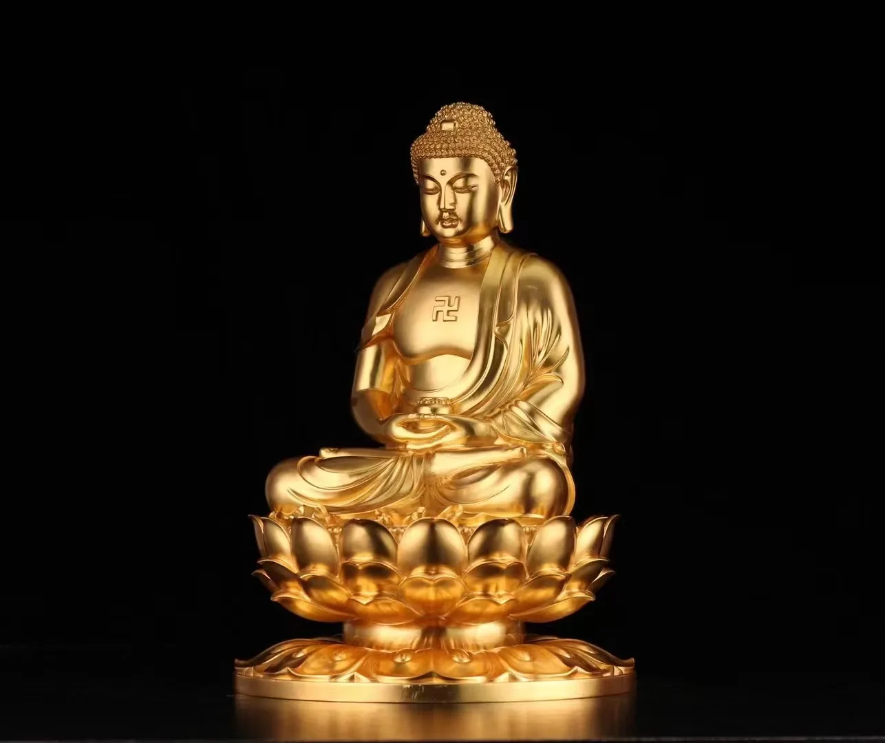 26cm high Buddha manufacturing factory Silver Weight 3160g Buddha Custom Wax injection mold and equipment processing