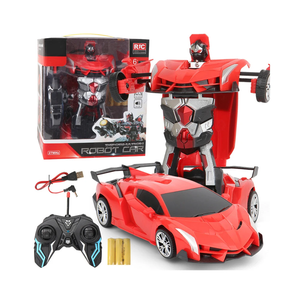 Remote Control Deformation Car Charging RC Car Transformation Robot Electric Car Boy Toy