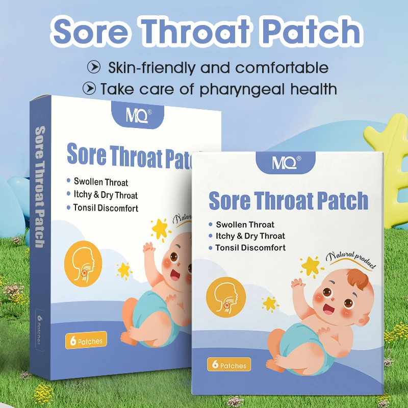 MQ Tonsil discomfort relief asthma kids fast sore throat patch swollen throat itchy dry throat plaster cough relief patch