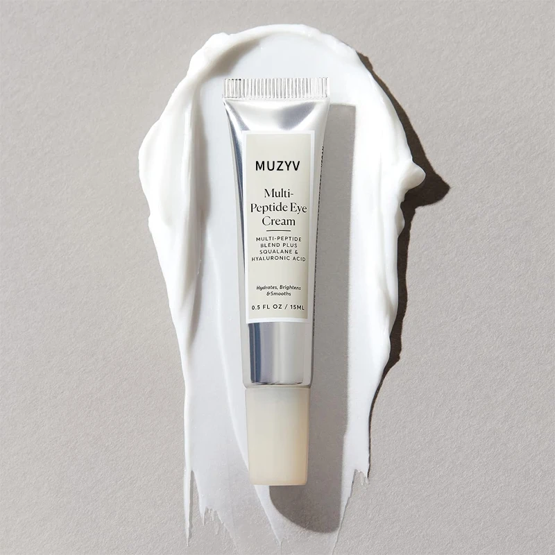 Private label under eye cream squalene hyaluronic acid smoothing multi peptide eye cream