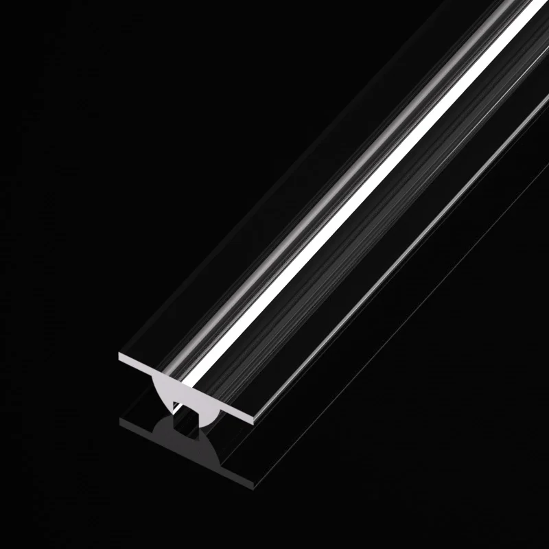Custom Plastic Extrusion Optical Clear Transparent Led Linear Light Lens 30 Width 90 beam angle Strip Light lens For Lighting