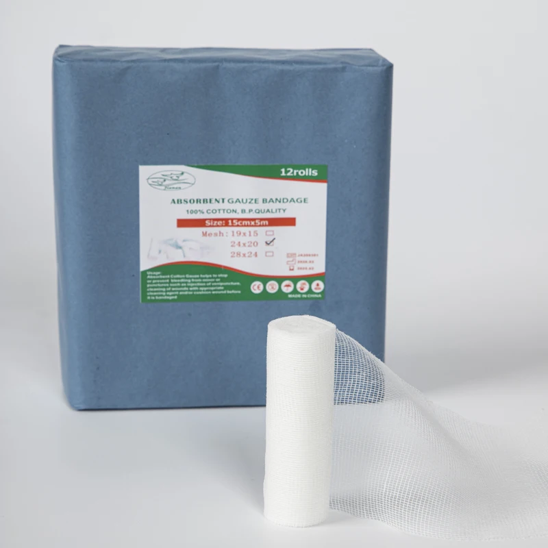 100% Cotton Absorbent medical cotton gauze bandage