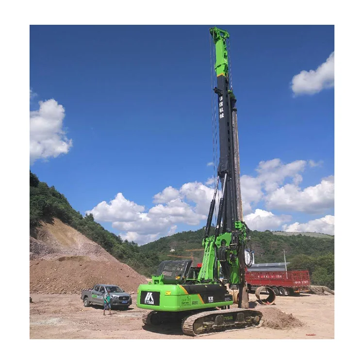 TYSIM Piling Equipment 2000mm Diameter 240kN.m Torque Hydraulic Rotary Drilling Rig Machine