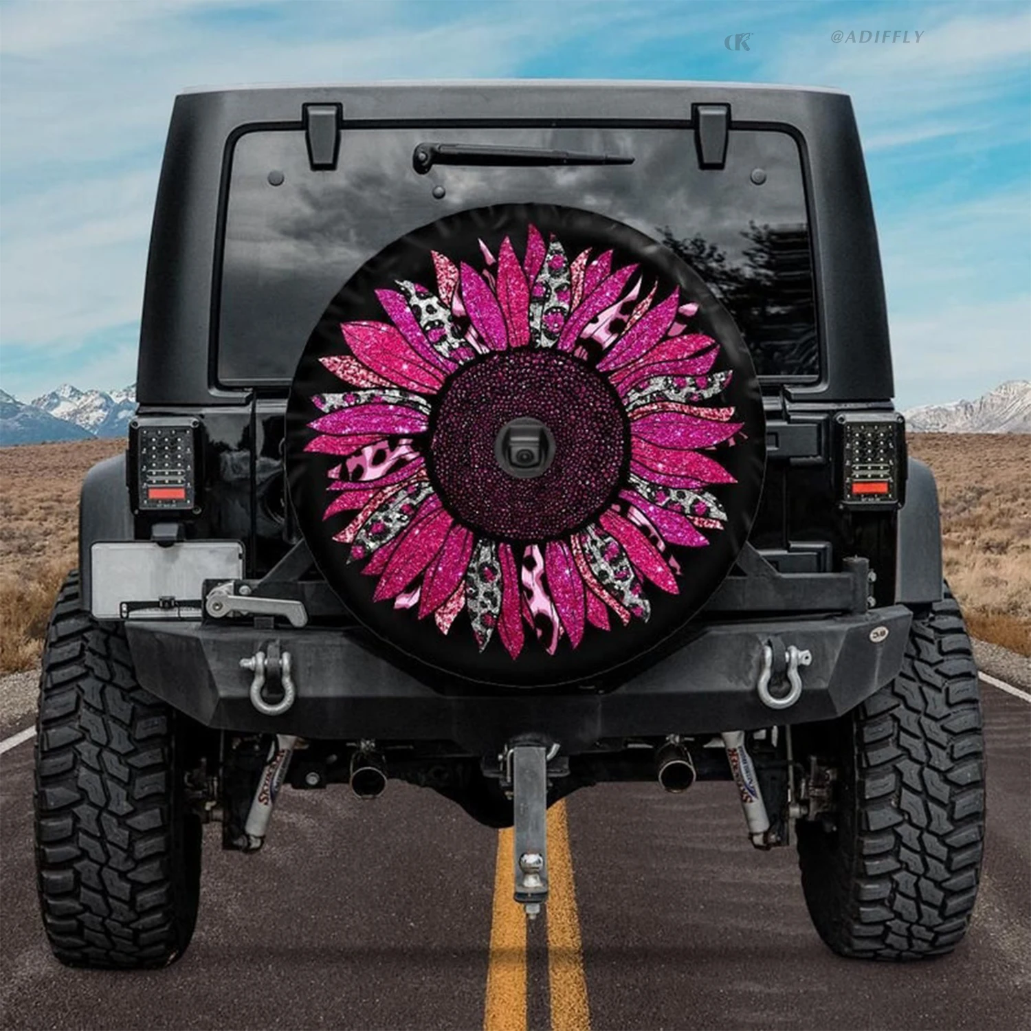 Wholesale Spare Tire Cover With Horse Waterproof Car Storage Bag Car Accessories For Horse Lovers Personalized Tire Protector