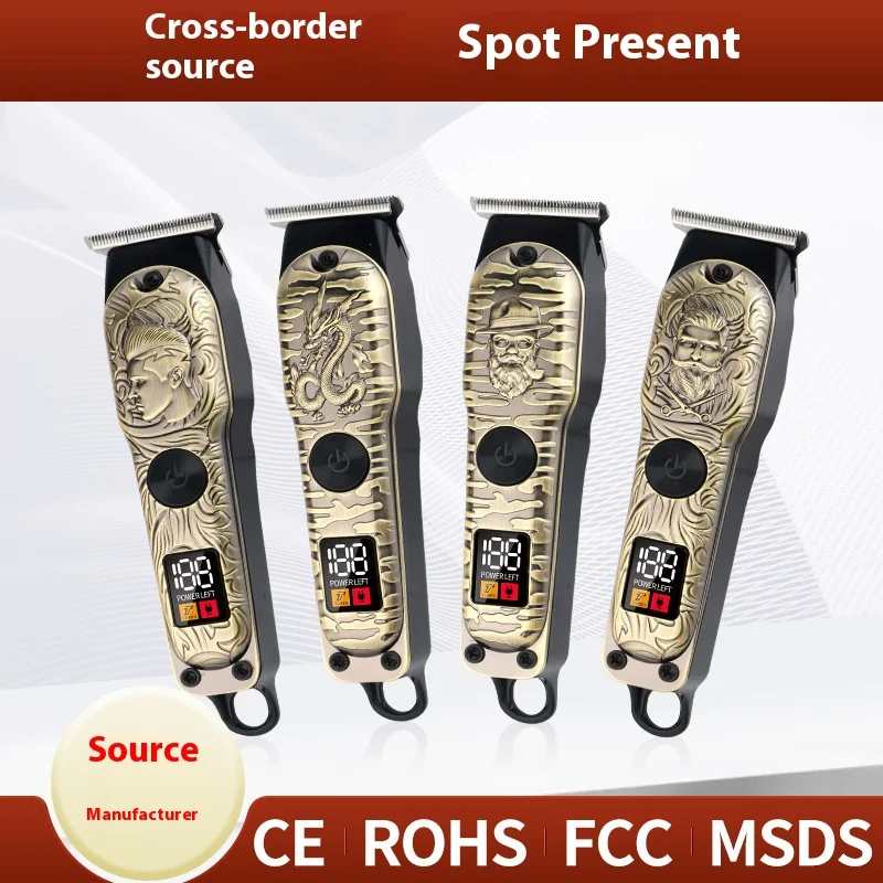 Fnctopgee 209 Professional Cordless Hair trimmer hair cutting machine For Men LCD display hair clipper clipper For Barber