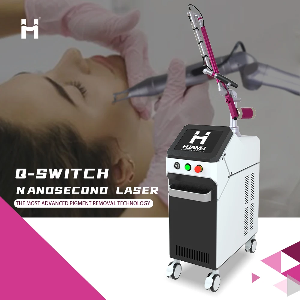 Professional Q-switch 6ns 1-10Hz pico sure picosecond machine Q Switched nd Yag Laser tattoo removal