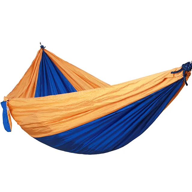 Factory Customized 100% Nylon Parachute Fabric Camping Hammock Portable Ultralight With Carry Bag