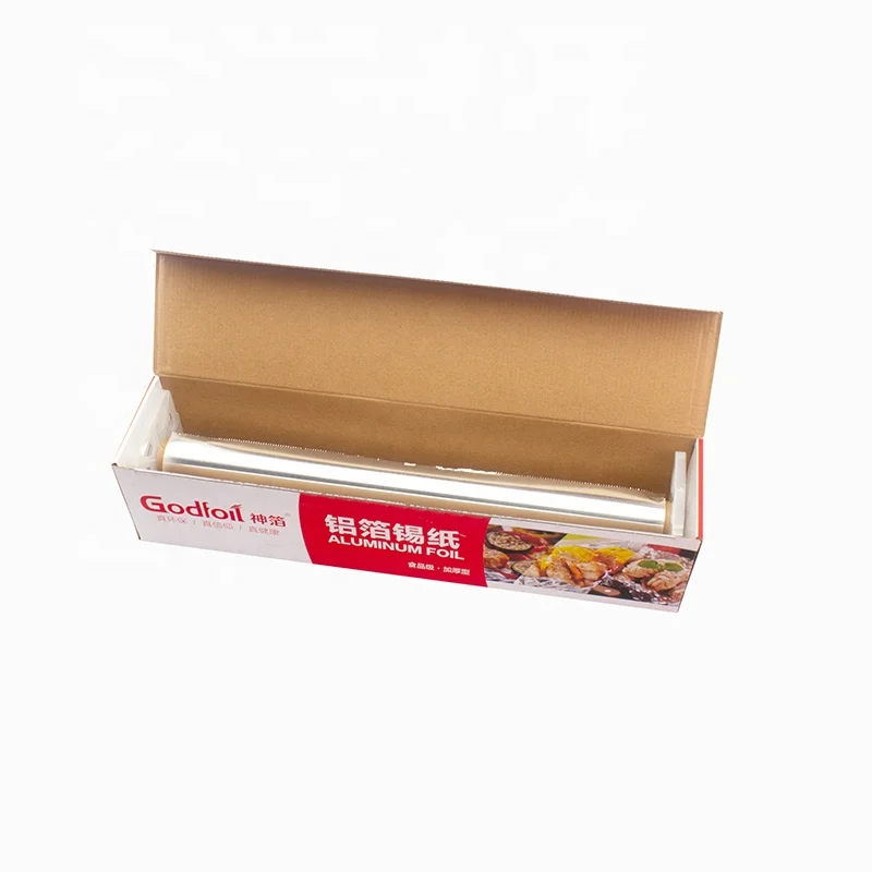 Customized length 10m15m30m50m100m300m High strength food grade kitchen aluminum foil roll