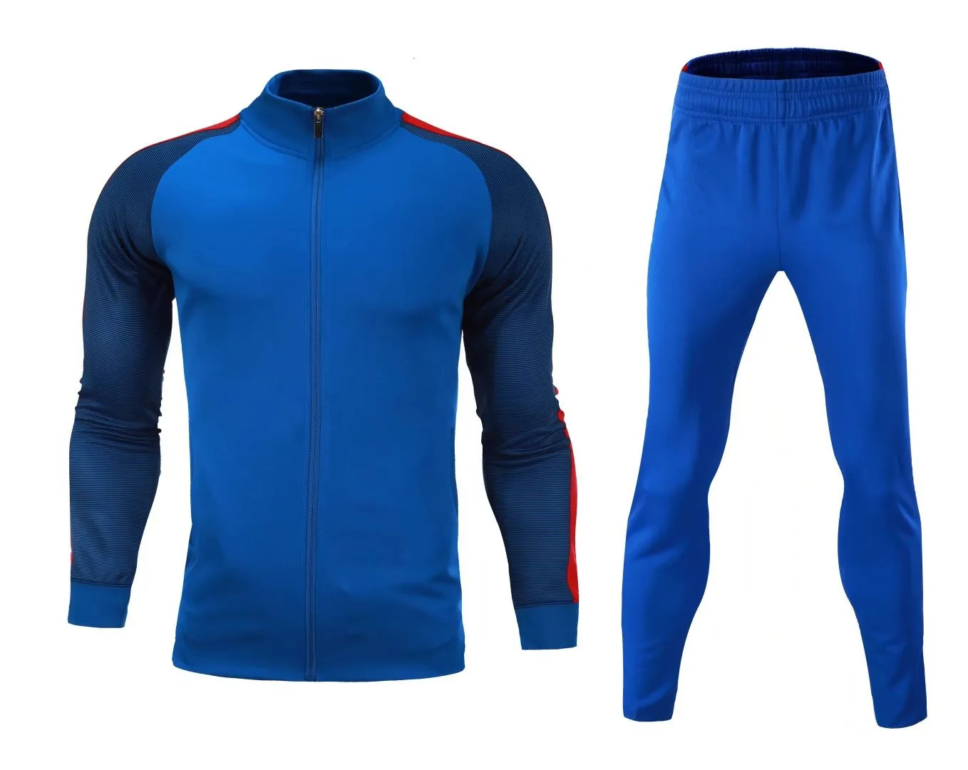 Custom Logo Full Zip Up Sweatsuit Kids Sportswear Two Pieces Training Suit Hot Sale Jogger Tracksuit For Men