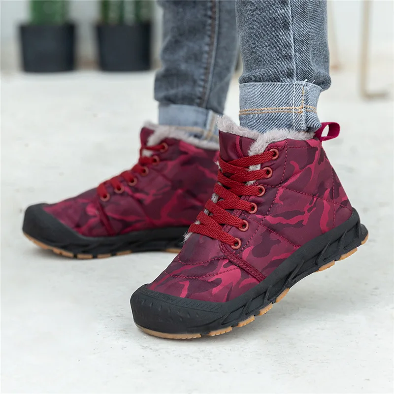 Оптовая продажа, Водонепроницаемые Детские Зимние ботильоны на меху для девочек и мальчиков, детские зимние ботинки