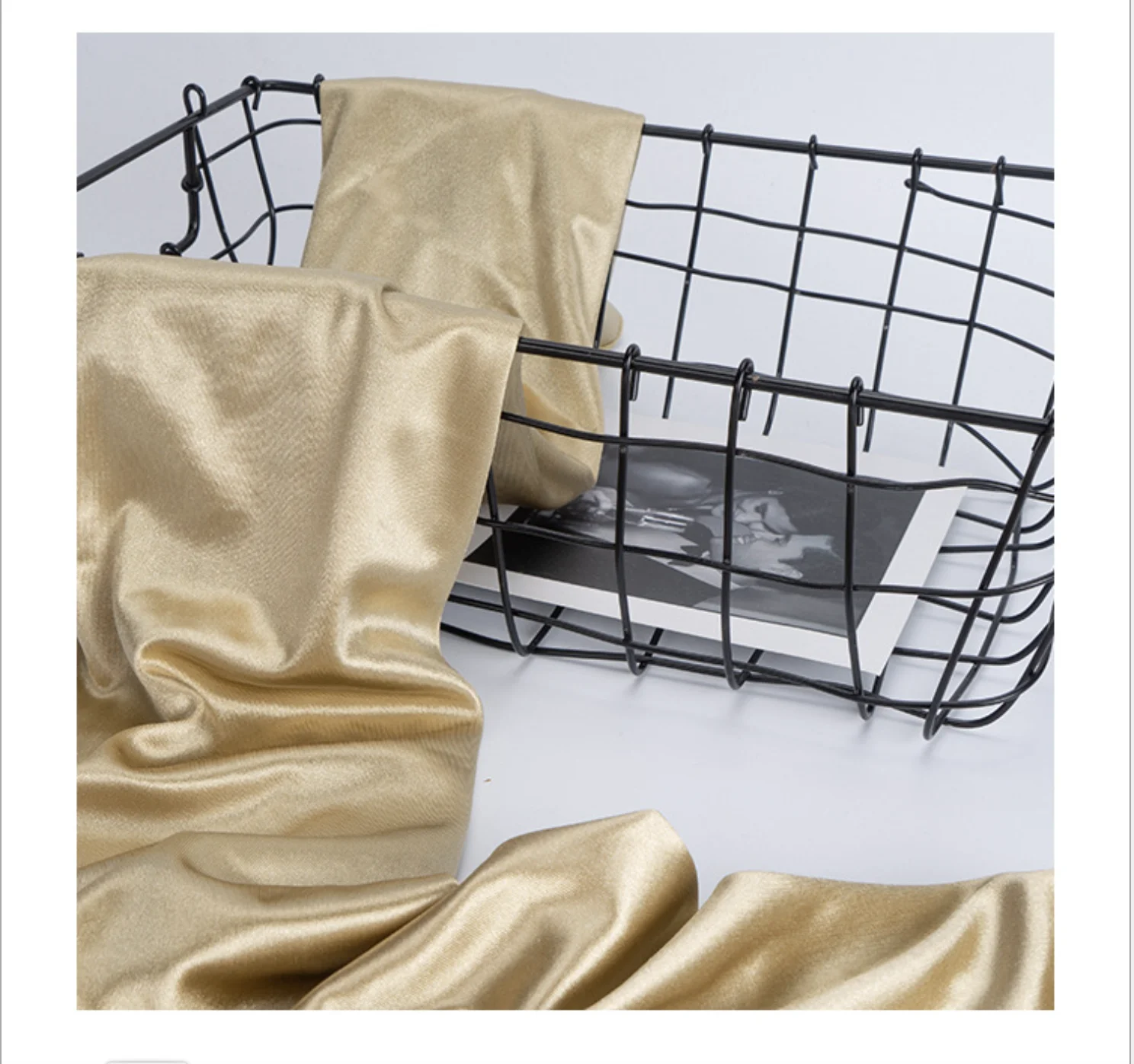 
China Factory Directly Wholesale Thick 90% Nylon 10% Spandex Stretch Taffeta Fabric Lining Satin Fabric for dance wear 