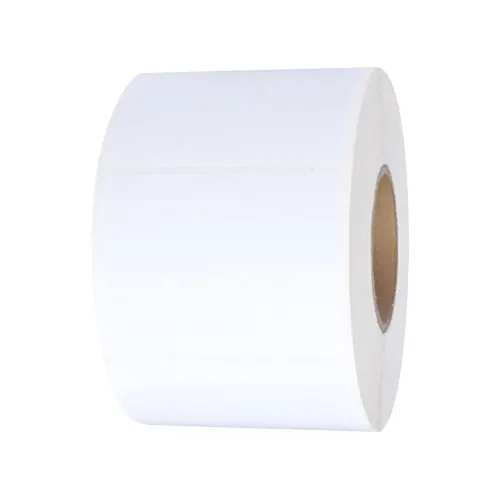 Factory Price Waterproof Blank Printing Paper Roll 70mm*50mm PP Synthetic Paper Sticker Label