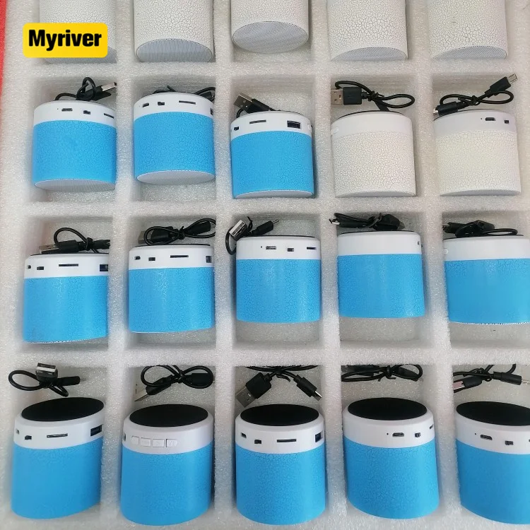 Myriver Cheap Custom Music Led Light Usb Mp3 Speaker Small Smart Wireless Portable Mini Pocket Bt Speakers Manufacturer For Sale