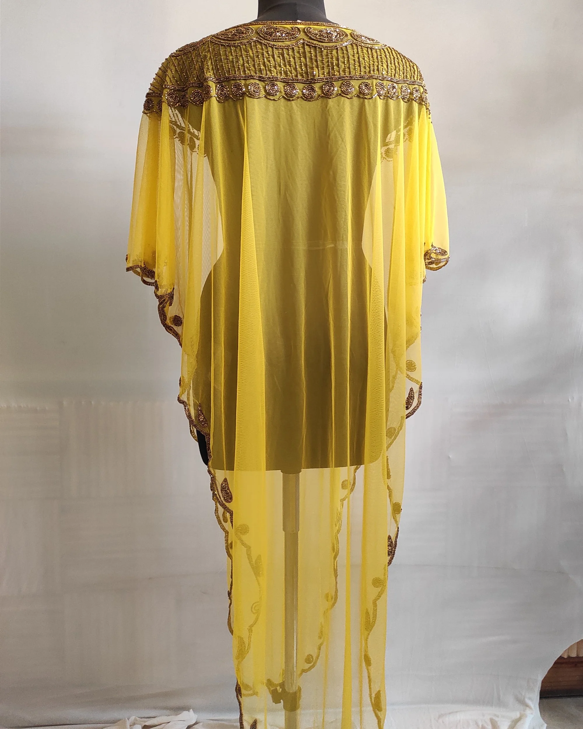 Hand Beaded Classic sequined Dubai Style Farasha/Kaftan