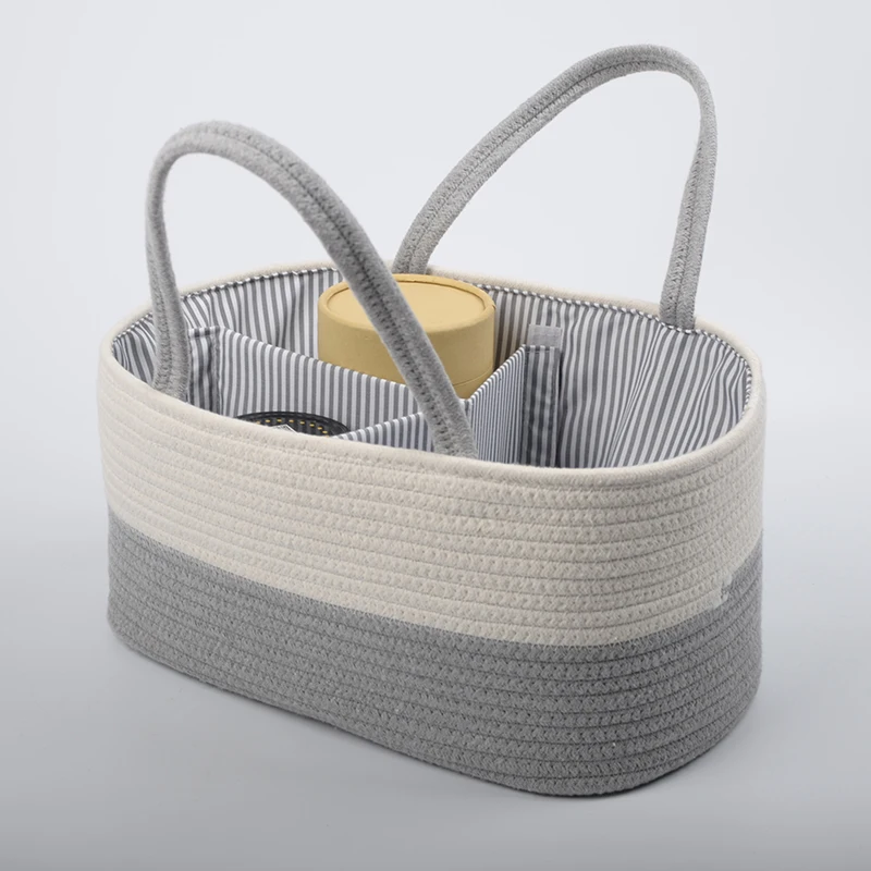 Felt baby nursery diaper caddy storage bag basket bins organizer toy kids storage basket with handle