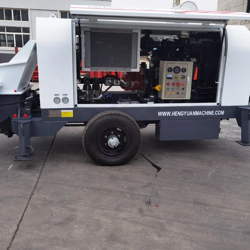 mobile small Cheapest 30m3/h to 90m3/h concrete pump portable concrete pump mini machine for sale