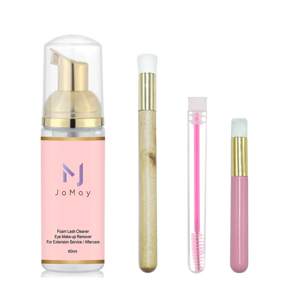 Jomay colored eyelash cleaner concentrate rinse free rose cards clear pink usa private marble label oem lash bath shampoo