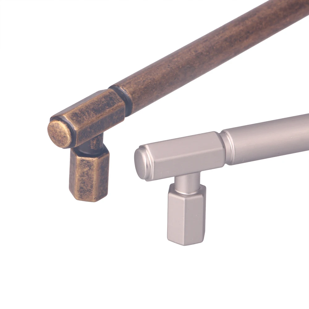 factory price brushed nickel cabinet golden handles for round furniture