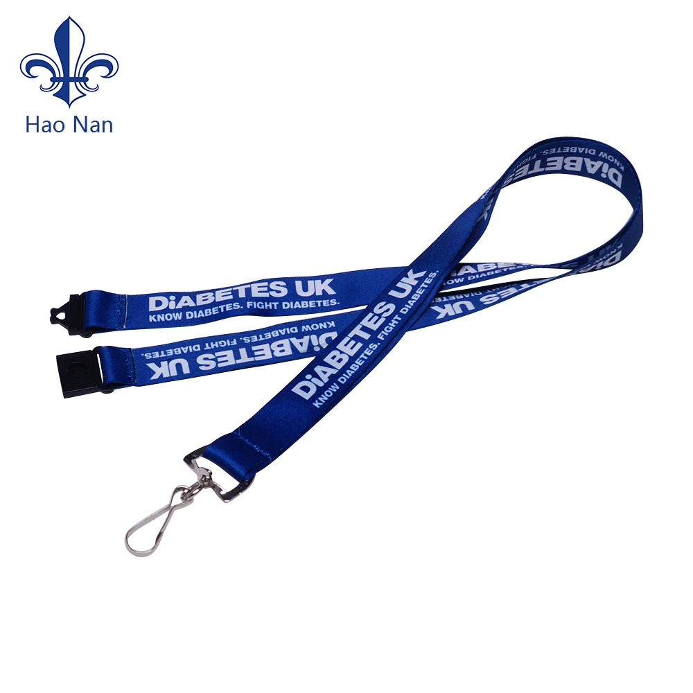 Wholesale Custom High Quality Sublimation  Id Card Key Neck Strap Polyester Lanyard With Swivel Clip