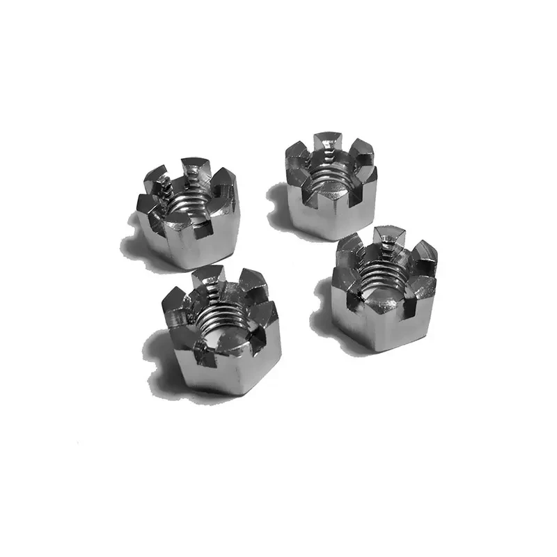 M24 M30 A2 A4 stainless steel SS304 hex slotted castle nut DIN935