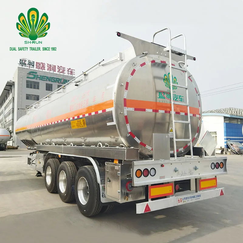 Quality manufacture 42000 Liters Aluminium Alloy Tank Road Tanker Tank Semi Trailers