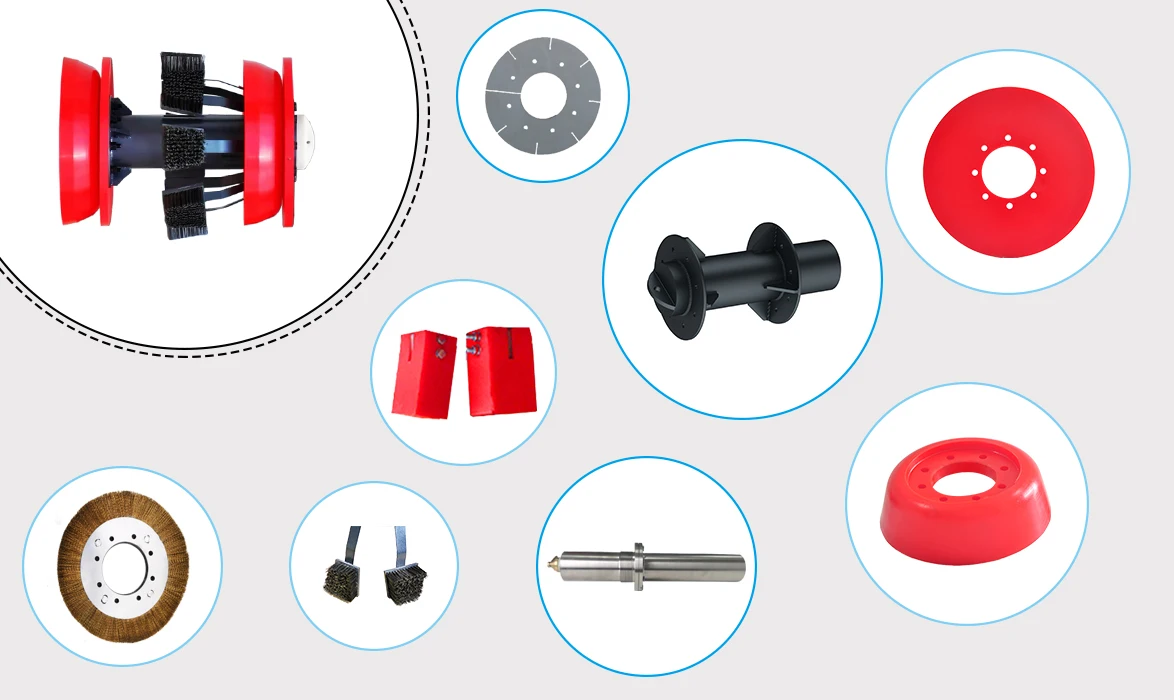 Производитель EMT оптовая продажа очистка труб и дисков поросенок с магнитной щеткой полиуретановый скребок для под