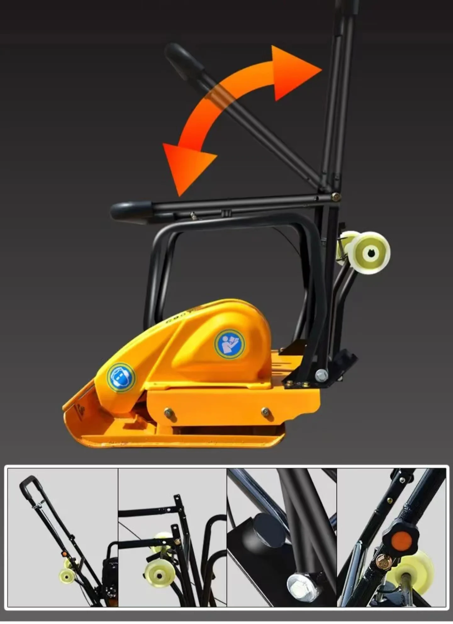 C90 5.5 HP Honda Engine Forward Plate Compactor Walk Behind Vibratory Soil Plate Compactor