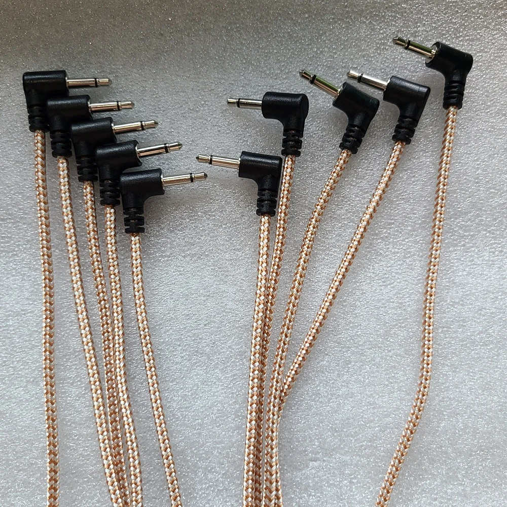 L Degree Angle Flexible Nylon Braided Mono Patch Cable