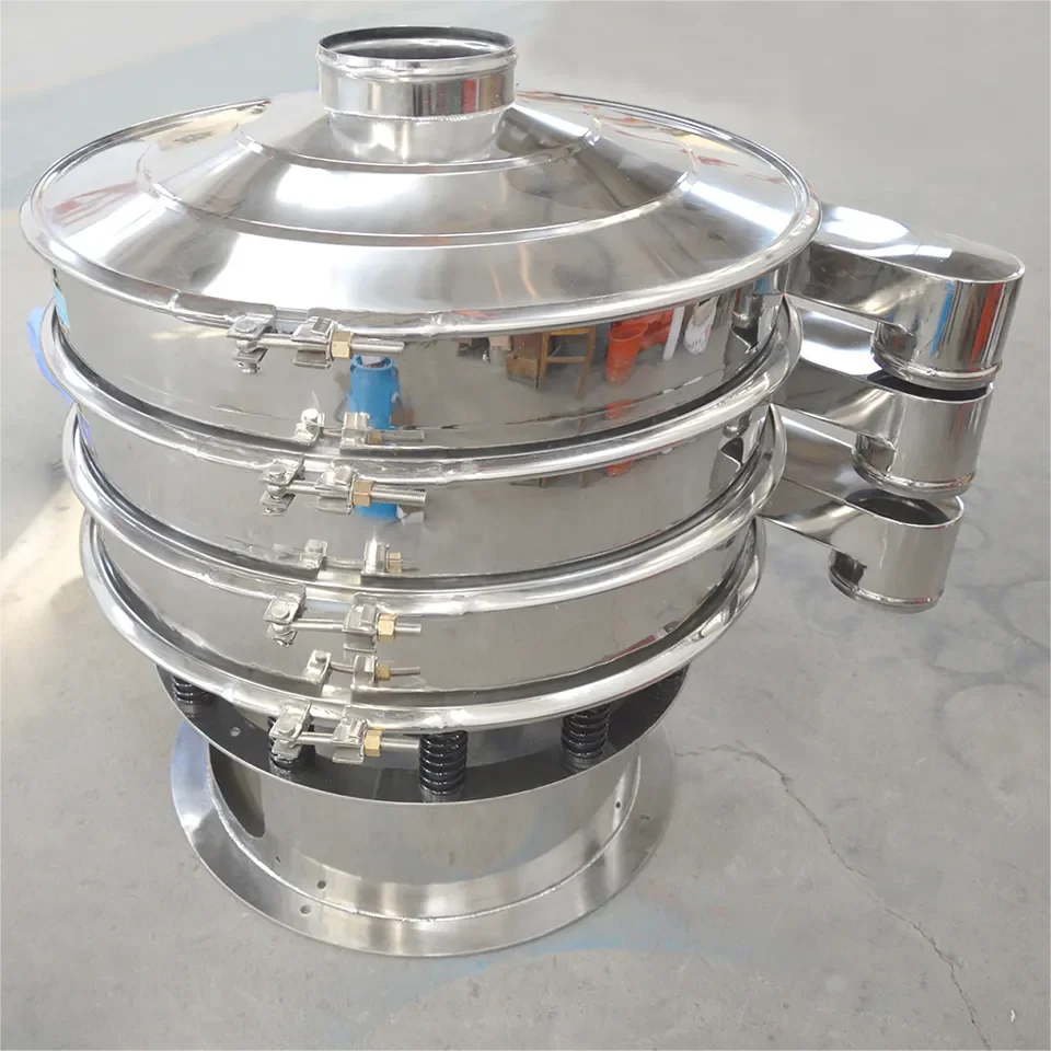 Qianzhen Single / Double Vibro Sifter Circular Vibrating Screen Classifier Flour Powder Sieving Machine Sieve