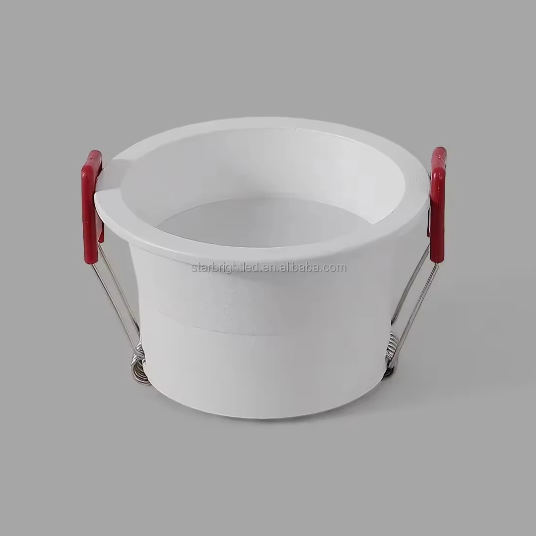 Round housing dimmable recessed led downlight 85-265v indoor lighting light led recessed spotlight for office shop