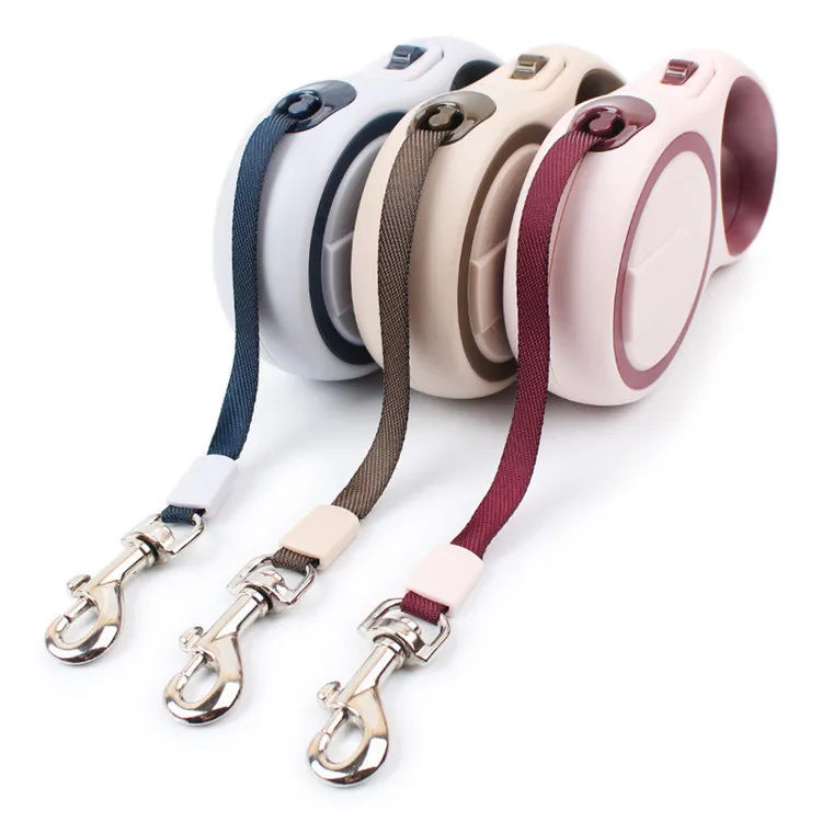 Wholesale 3M 5M Amazon Hot Selling Multi-color new classic Strong Dog Leash Automatic Flexi Retractable Tractor Pet Lead
