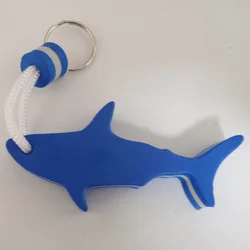 Wholesale Creative Shark Keychain Pu Buoy Keychain Float Creative Promotional Gift Rubber Shark Keychain Toy