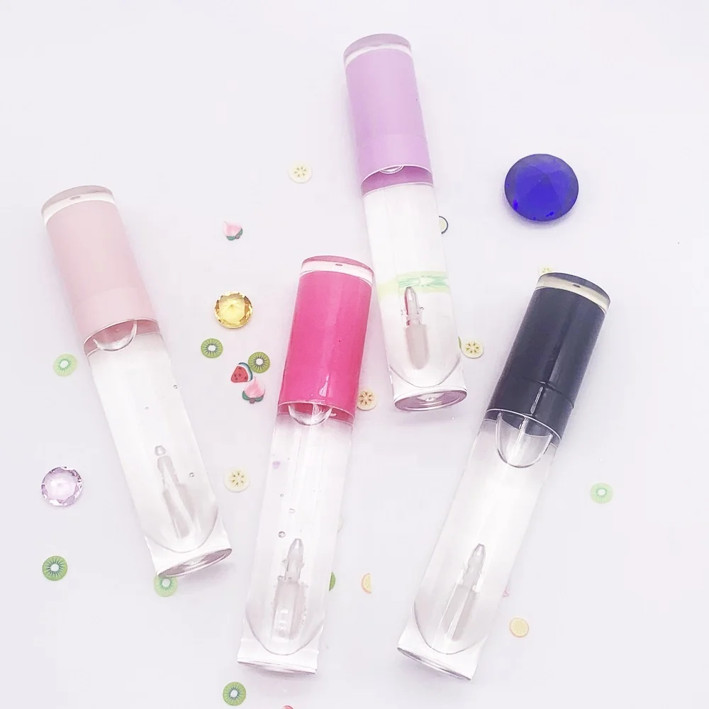 
Wholesale Custom Logo Private Label Fruity Natural Diamond Thick Shimmer Nude Shiny Lipgloss Glossy Clear Lip Gloss 