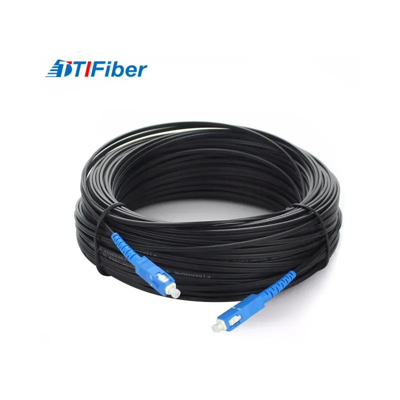  100 м FTTH прямой кабель с разъемом LC SC наружный волоконно-оптический