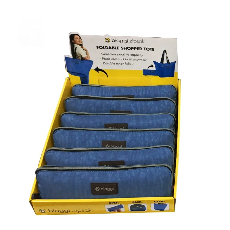 Good Printing Recyclable Custom Design Paper Cardboard PDQ Counter Display Stand