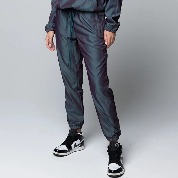 wholesale men unisex designers sweatsuit jogger tracksuit custom logo windbreaker nylon designers reflective tracksuits