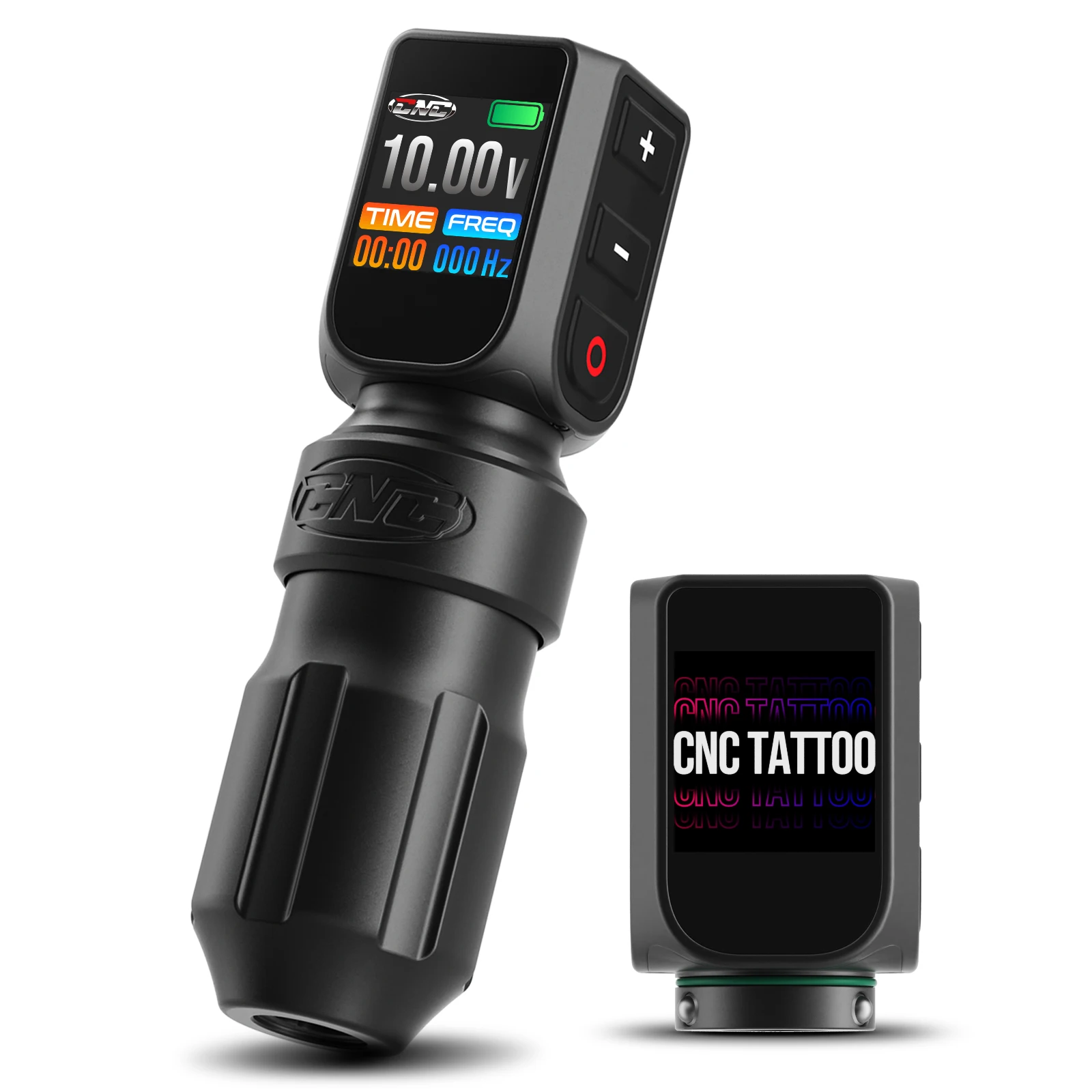 CNC New launched Design BIG Digital Display Screen Tattoo Machine Pen with 2 Batteries