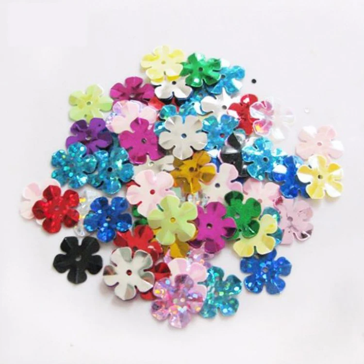 Разноцветные цветочные блестки, свободные Цветочные Блестки и бусины