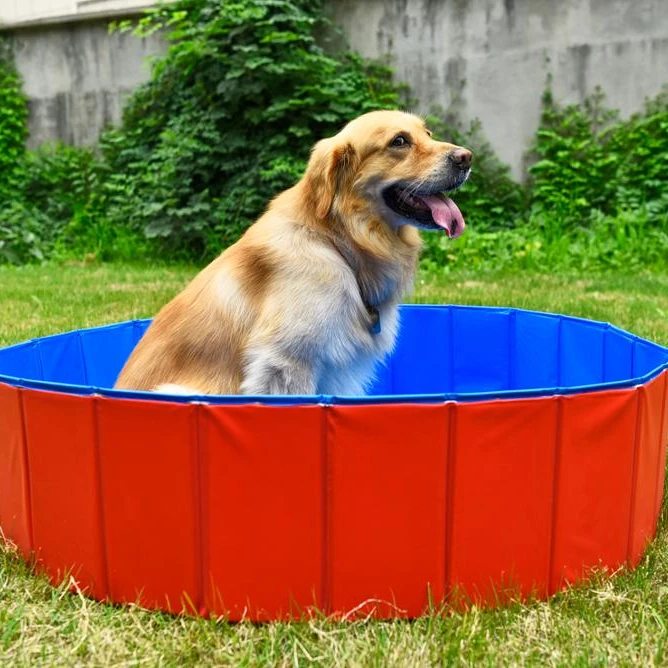 collapsible dog pet pool Great Guaranteed Quality Those Hot Summer Days Pet Foldable Dog Bath Swimming Pool