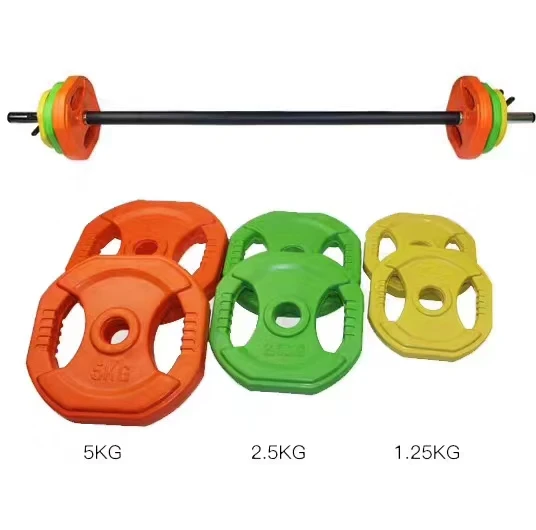 Hot sale home Gym Power Lifting Adjustable Barbell Bar 20kg Crocodile Barbell Set