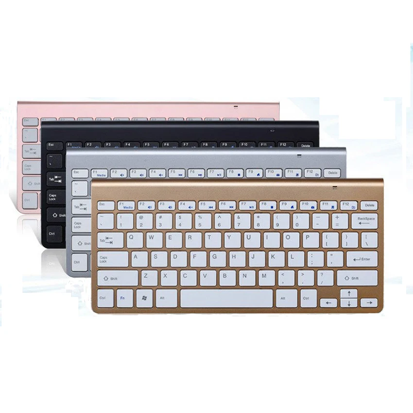 Classic Style Standard Multimedia 2.4G Wireless Desktop Keyboard and Mouse for iMac