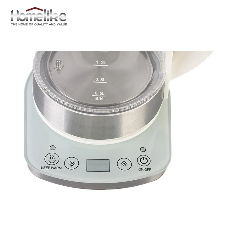 Hot Selling Appliances 1.7L Glass Tea Kettle with Tea Pot Electric Turkish Samovar Tea Maker for Kitchen