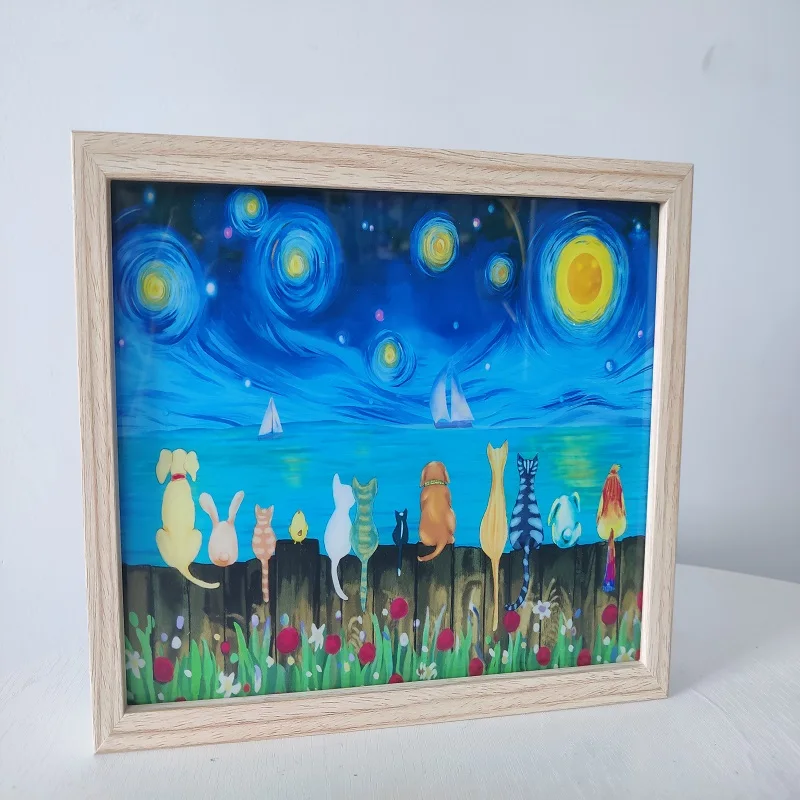 Акриловая светодиодная рамка для фотографий Van Gogh