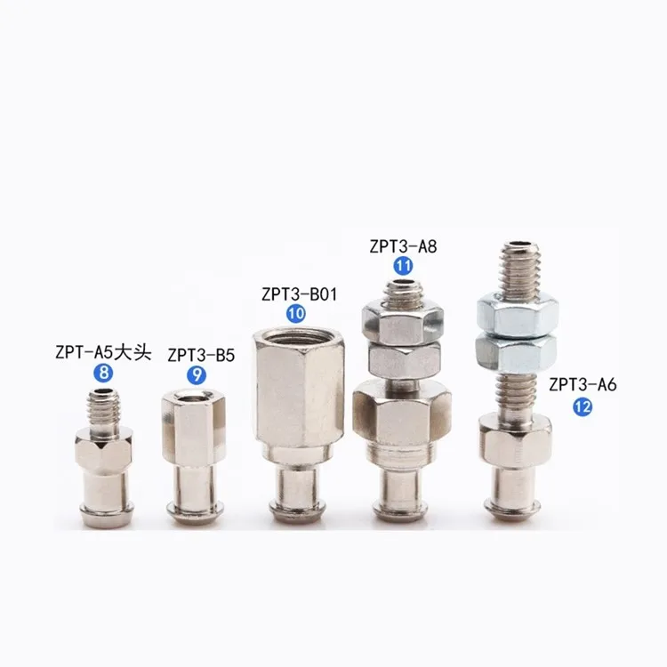 Vacuum suction cup connector APT-A5 / B5 / B8 / B01 / A8 / A6 vertical non buffered support head
