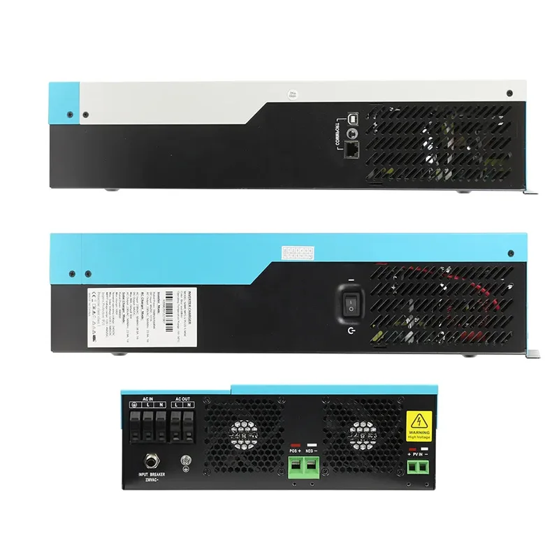 Однофазный 48 В 3 кВт 5 10 15 Гибридный Инвертор чистой синусоидальной волны солнечной энергии с контроллером заряда Mppt