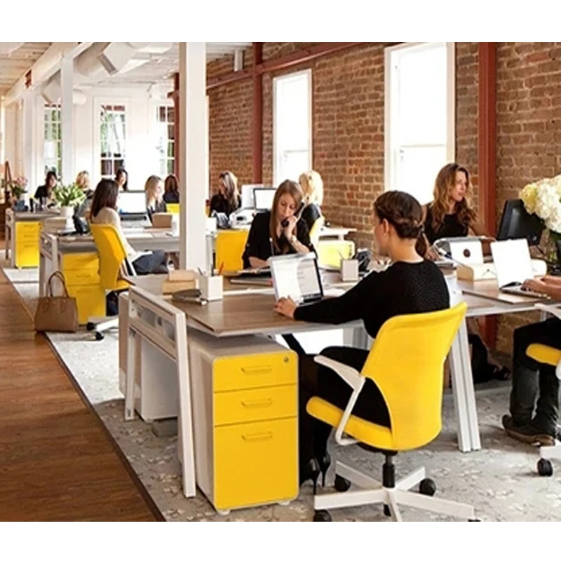 High Quality Newest Modular Office Table 4 Seats Office Desk With Partition Workstation Cubicle