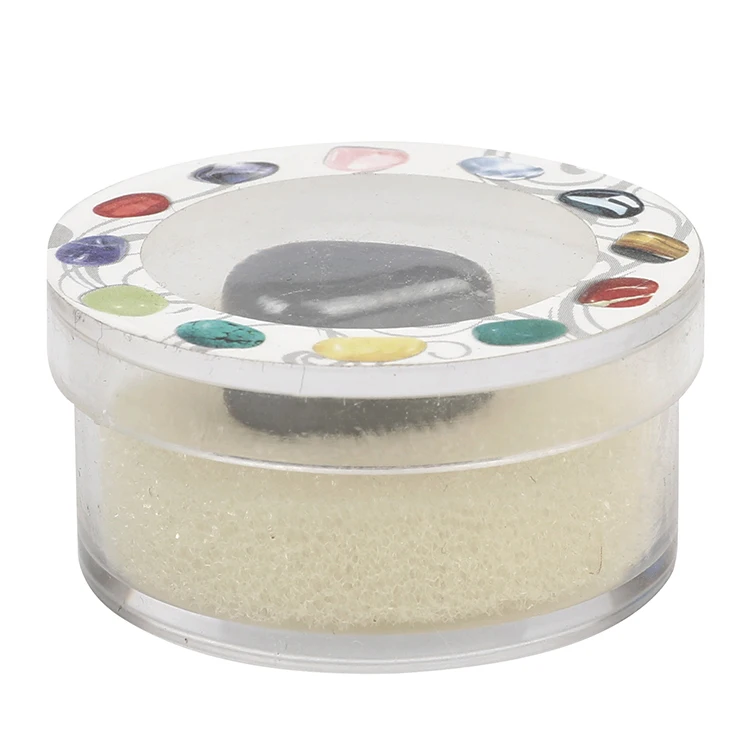 Wholesale Box Packaging Natural Raw Crystal Pyrite Agate Tumble Stones Polished Gemstones with Gift Box for Home Decor