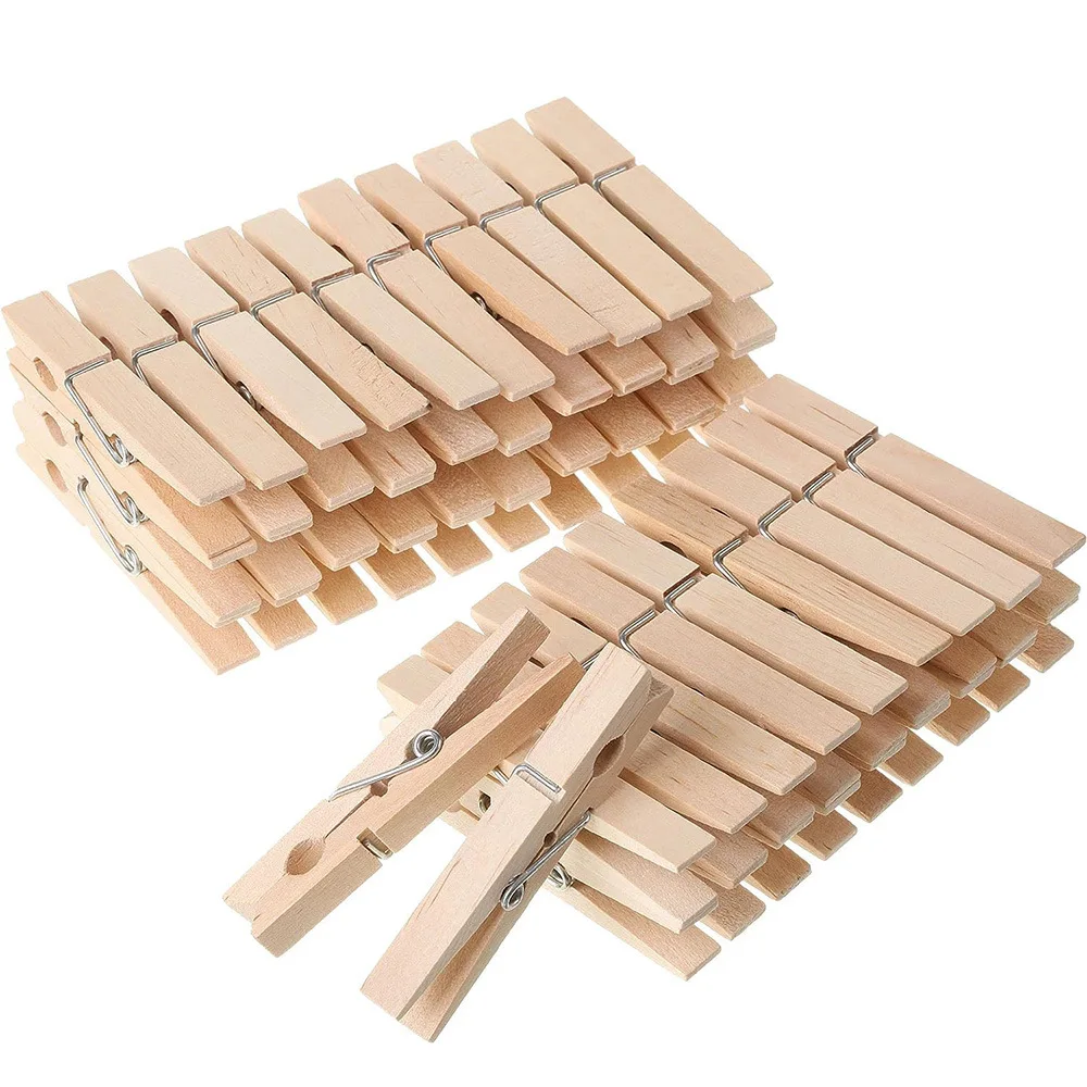 Hot Sale Rust Resistant Heavy Duty Clothes Pins for Hanging Outdoor ClothesPins Wooden Clothes clips