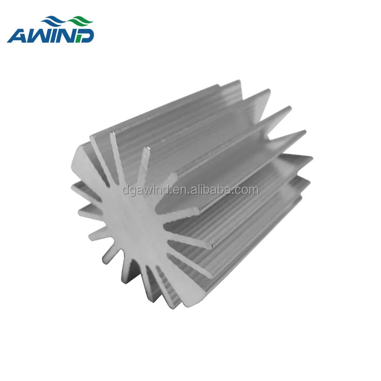 High power 30mm lightweight extrusion heatsink custom round micro heat sink small extrus cylindrical radiator for led 3 watt